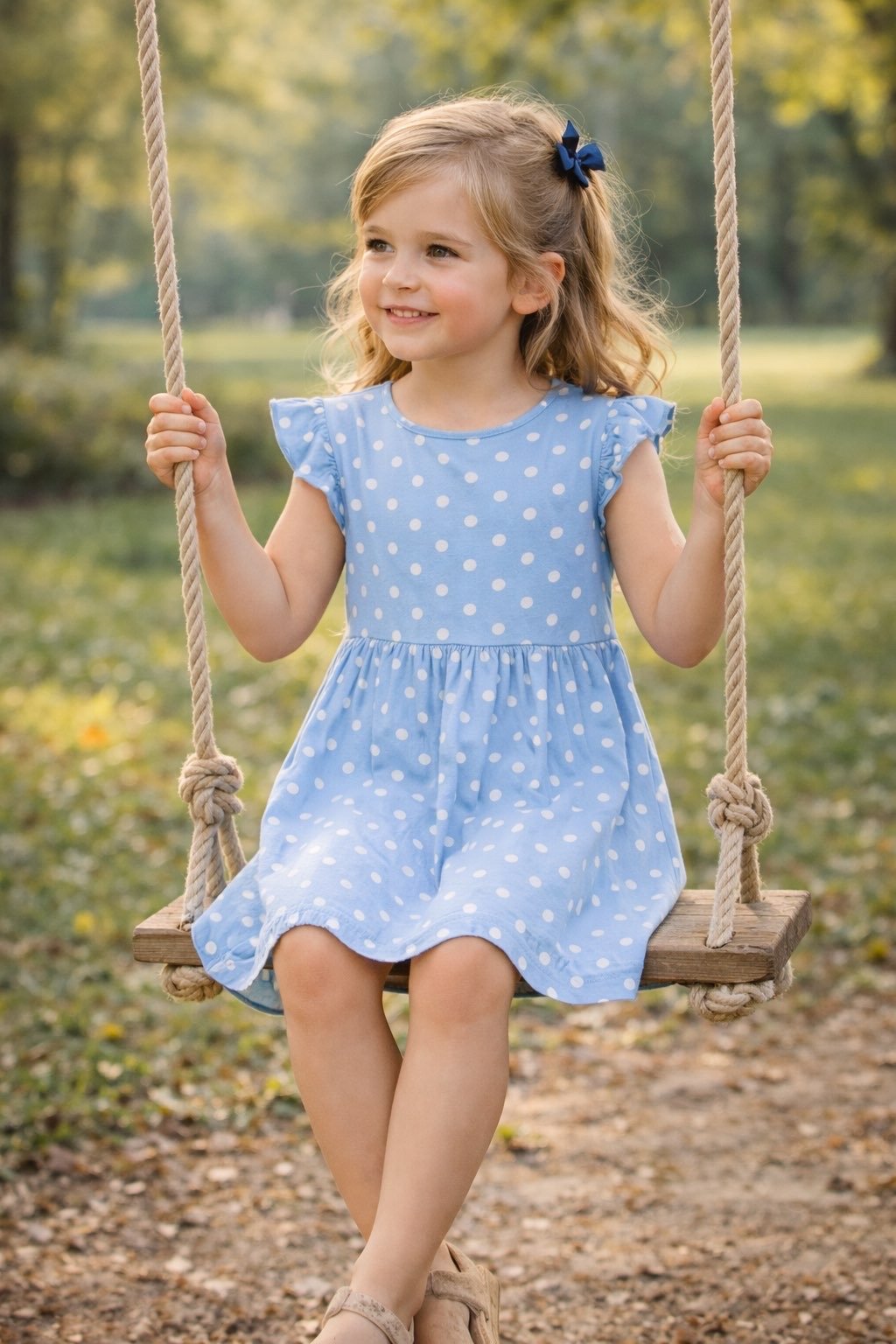 Robe « Jolie Clairière » petite fille écoresponsable